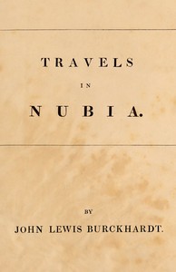 Cover of Travels in Nubia — Edition Insights