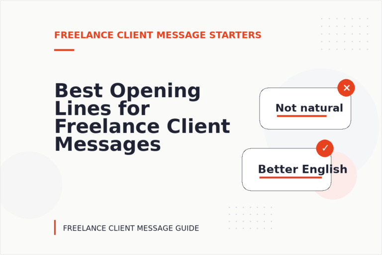 Best Opening Lines for Freelance Client Messages