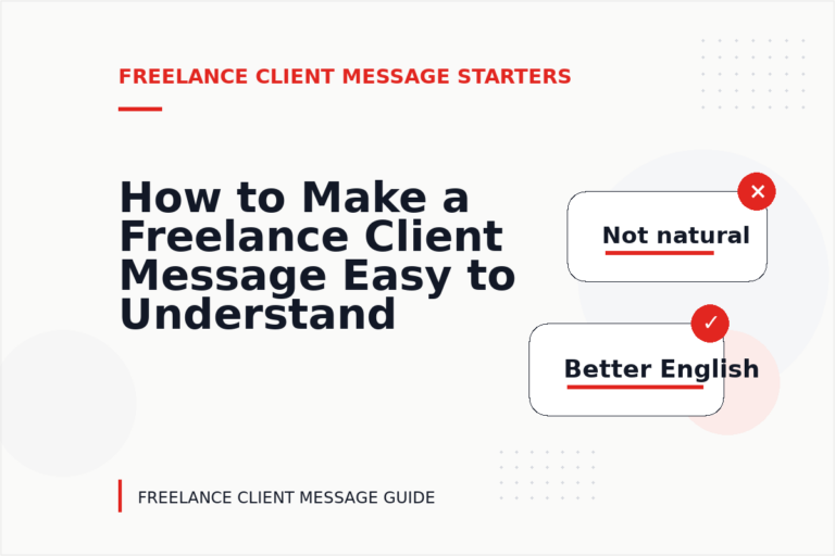 How to Make a Freelance Client Message Easy to Understand How to Make a Freelance Client Message Easy to Understand