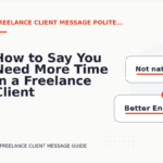 How to Say You Need More Time in a Freelance Client Message