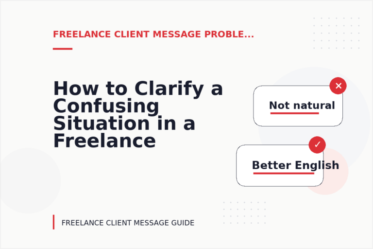 How to Clarify a Confusing Situation in a Freelance Client Message How to Clarify a Confusing Situation in a Freelance Client Message