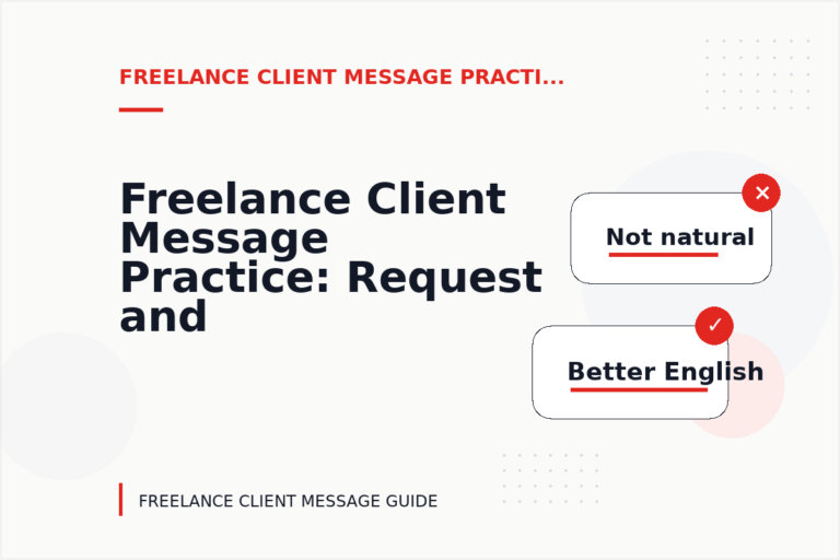Freelance Client Message Practice: Request and Reply Examples
