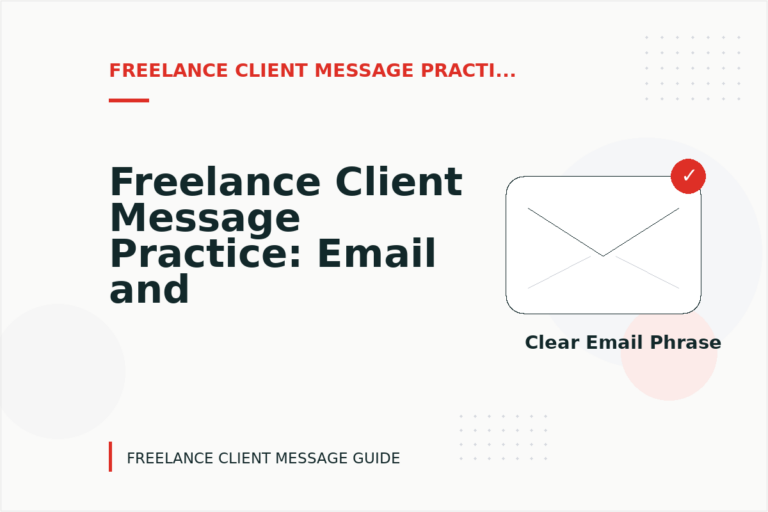 Freelance Client Message Practice: Email and Message Examples