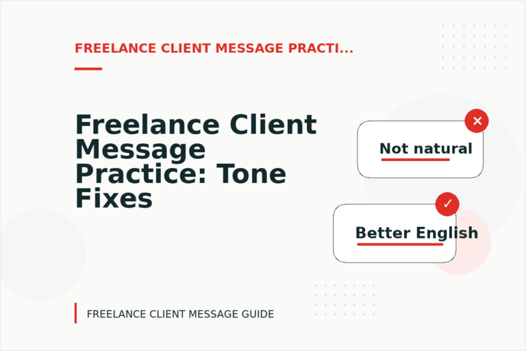 Freelance Client Message Practice: Tone Fixes for Real Situations